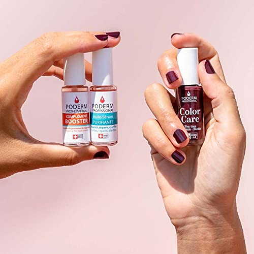 PODERM - Nagellack TEA TREE FÜR NAGELPILZ - GELBE/BESCHÄDIGTE NÄGEL BEHANDELN - Lackpflege verhindert und behandelt Mykose - 2 IN 1 PFLEGE - EINZIGARTIGE FORMEL - Hergestellt in der Schweiz