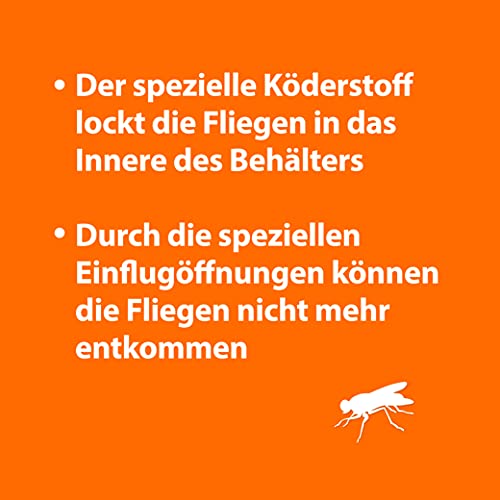 ARDAP Fliegenfalle Außen - Biologische Fliegenfalle Außen - Natürlicher Anti Fliegen Lockstoff mit Langzeitwirkung – Fliegen Fallen Für Garten, Landwirtschaft, etc. Anti-Fliegen (PT19)
