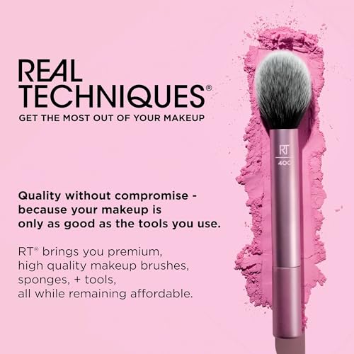 Real Techniques Everyday Essentials + Make-up-Schwamm-Set, Make-up-Pinsel und Make-up-Mixer-Schwamm, für Foundation, Rouge, Bronzer, Lidschatten und Puder, 5-teiliges Set - Image 21