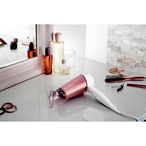 Philips MoistureProtect Haartrockner - 2300W, Ionisierungsfunktion, 6 Hitze- und Geschwindigkeitsstufen, inkl. Diffusor & Stylingdüse (Modell HP8280/00)