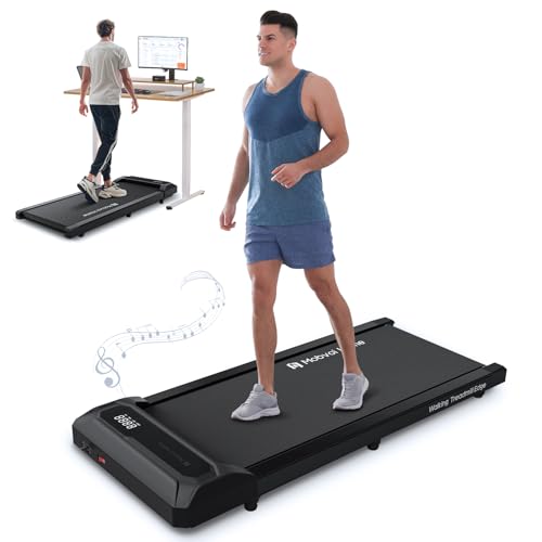 Mobvoi Walking Pad Under Desk Treadmill Portable Treadmills for Home and Office Walking Jogging Running Machine Zwift Kinomap with LED Display Remote Control 6 KMH Easy Storage