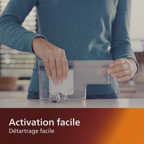 Philips AquaClean Filter, Kalkschutz, natürliche Kalkentfernung, verbesserter Kaffeegeschmack, einfache Installation, bis zu 5.000 Tassen ohne Entkalken, Click&Go-System, 2x Filter im Set (CA6903/22)