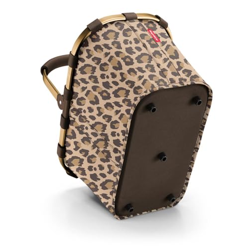 reisenthel carrybag frame leo macchiato – Stabiler Einkaufskorb mit viel Stauraum und praktischer Innentasche – Elegantes und wasserabweisendes Design