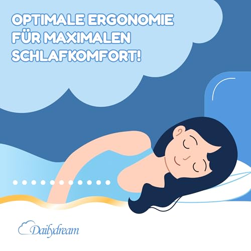 Dailydream viscoelastischer Matratzentopper “Model M“ mit Memory Foam Effekt, 140x200x5cm, Edition Standard