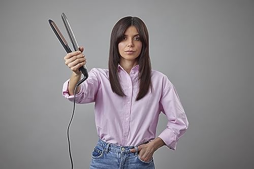 Remington Glätteisen [hochwertige Beschichtung] Keratin (Keramikbeschichtung mit Keratin & Mandelöl angereichert) LCD-Display, 10 Temperatureinstellungen 150-230°C, Haarglätter S8540,Schwarz, 110 mm