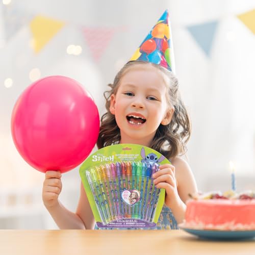 16-teiliges set mit Glitzerstiften zum Bemalen des Körpers in glitzernden und leuchtenden Farben von Townley Girl, für Kinder ab 3 Jahren (Stitch)