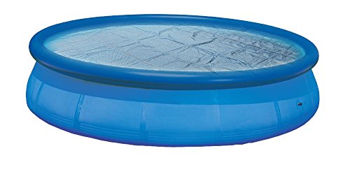 Miganeo Premium Solarplane Ø 366 cm rund | schwarz/blau | Solarfolie für Pool | Poolheizung