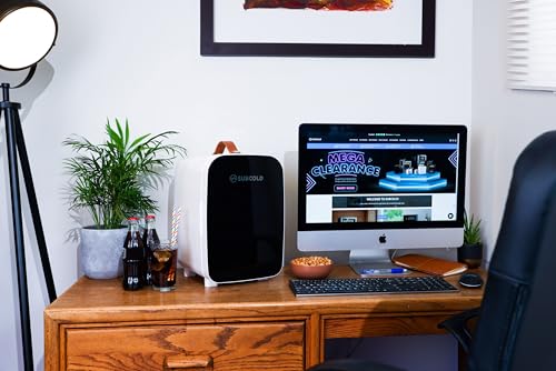 Subcold Pro10 Luxury Mini Fridge Cooler | Compact 10L Portable Small Fridge 12V & 240V | Efficient, Quiet Cooling System | Ideal for Bedroom, Office, Beauty & Car | (Black)