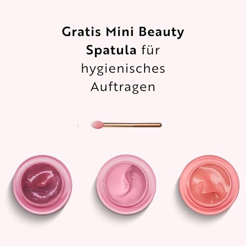 M. Asam MAGIC FINISH Intensive Lip Care Set Kiss Edition(3 x 8,5 g), Lippenpflege Set mit Lip Scrub, Lip Balm & Lip Mask, Beauty-Geschenkset Mit Mini Spatel, Pflege für geschmeidige Lippen