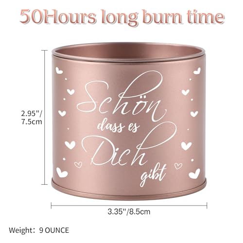 PRSTENLY Geschenke für Frauen, 9OZ Kerze Geburtstagsgeschenk für Frauen, Danke Erzieherin Geschenk Abschied, Geschenk für Frau Freundin Mama Oma Geburtstag Hochzeitstag Weihnachten Muttertag Ostern