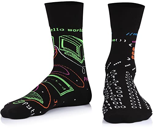 TODO Lustige Socken Damen und Herren, Coole Socken mit Motiv - Bunte, Mehrfarbige, Verrückte (43-46, Informatiker)