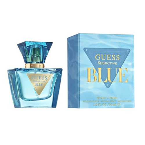 GUESS Seductive Blue, Eau de Toilette für Damen, Blumig-Fruchtiger Duft, Frisch und Süchtig Duft, Lang Anhaltend, 30 ml