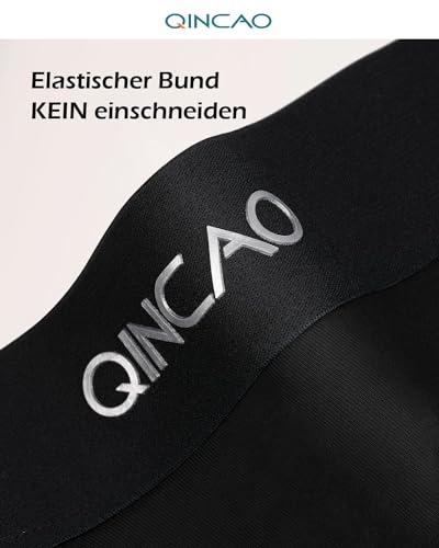 QINCAO Boxershorts Herren 6er Pack Ohne Kratzenden Zettel Männer Unterhosen Unterwäsche Boxer Baumwolle(Gr. L )
