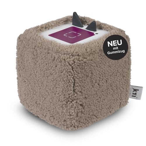 JenLiving® Musikbox SLEEVY, Teddy Plüsch Hülle, Überzug - Stilvoller Schutzbezug für deine Toniebox (Nuts & Cream)