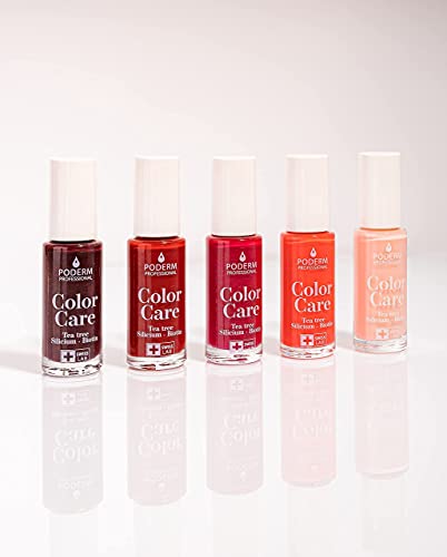 PODERM - Nagellack TEA TREE FÜR NAGELPILZ - GELBE/BESCHÄDIGTE NÄGEL BEHANDELN - Lackpflege verhindert und behandelt Mykose - 2 IN 1 PFLEGE - EINZIGARTIGE FORMEL - Hergestellt in der Schweiz