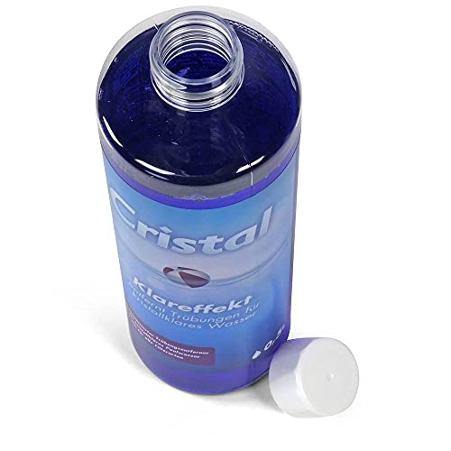 Cristal Klareffekt Trübungsentferner - Für alle Filterarten - Gegen trübes Poolwasser - Verbessert die Filtration - Einfache Anwendung - Für kristallklares Wasser in Pool & Whirlpool