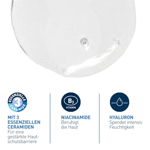 CeraVe Schäumendes Reinigungsgel für Gesicht und Körper, Feuchtigkeitsspendend und hautstärkend, Für normale bis fettige Haut, Mit Hyaluron und 3 essenziellen Ceramiden, 562 ml