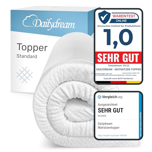 Dailydream viscoelastischer Matratzentopper “Model M“ mit Memory Foam Effekt, 140x200x5cm, Edition Standard