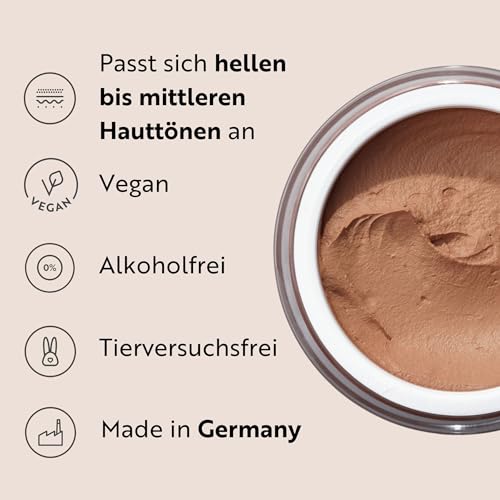 M. Asam Magic Finish Make Up Mousse Classic (30ml), 4-in-1 Primer, Make up, Puder & Concealer, Kaschiert, Gleicht aus, Verschönert & Perfektioniert - Für helle bis mittlere Haut, Vegan