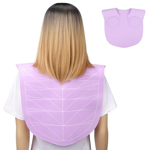 Segbeauty Haarschneidekragen Silikon, Haarschneidekragen Salon Kragen, Wasserdichter, Neck Wrap Nackenschutz für Haircut Hair Dye (lila)