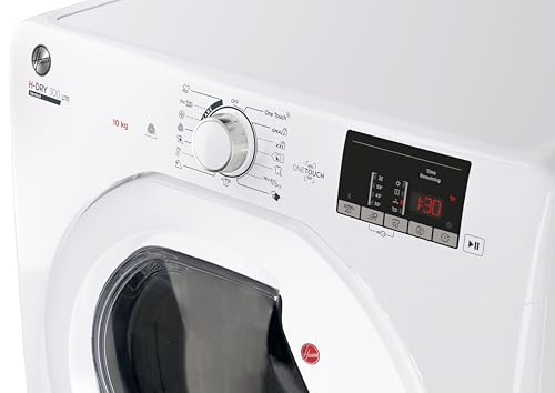 Hoover HLEV10DG 10kg Vented Tumble Dryer, White, Digital Display