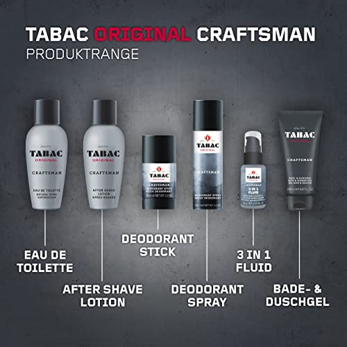 Tabac® Original Craftsman I Geschenkset I Eau de Toilette 50ml Natural Spray und Duschgel 75ml