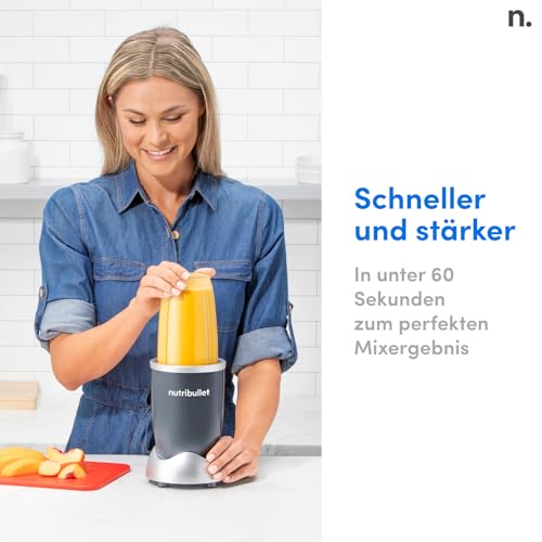 nutribullet Original, Elektrischer Mixer, Zerkleinerer, Smoothiemixer, Smoothie Maker, 600 W Leistung, Einfach und schnell in der Anwendung, Kompakt, Leicht zu reinigen, NB603DG