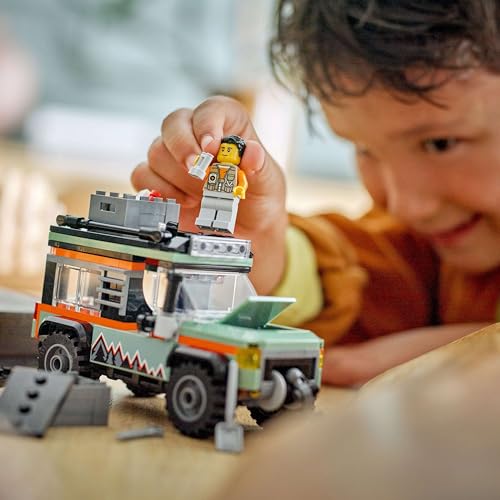 LEGO City Off-Road 4x4 Mountain Truck Toy Set - Building Toys for 6+ Year Old Boys & Girls - Fun Gift Ideas for Birthdays & Holidays - Incl. a Minifigure & Accessories - 60447
