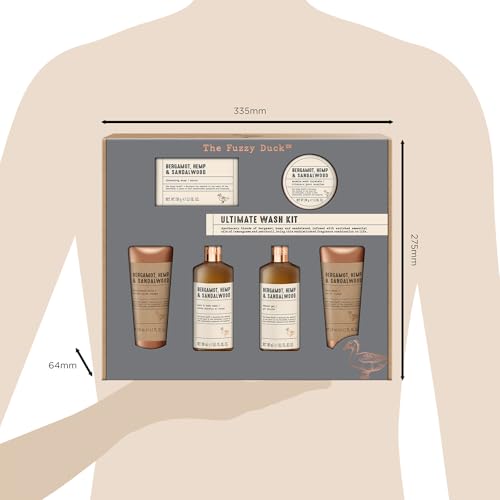 Baylis & Harding Bergamot, Hemp & Sandalwood Ultimate Wash Kit Gift Set - Vegan Friendly (Pack of 1)
