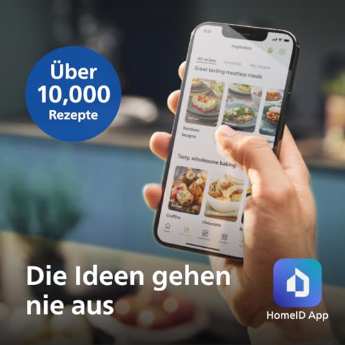 Philips Airfryer 2000 Serie – 13 Zubereitungsmöglichkeiten, 6,2 l, kompaktes Design mit Kochfenster, RapidAir-Technologie, Braten mit bis zu 90% weniger Fett, leicht zu reinigen (NA230/00)
