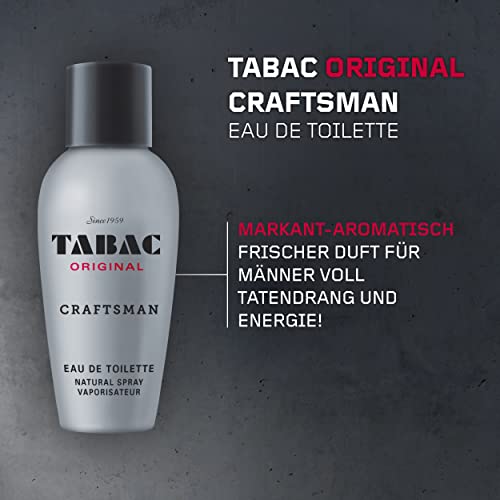 Tabac® Original Craftsman I Geschenkset I Eau de Toilette 50ml Natural Spray und Duschgel 75ml