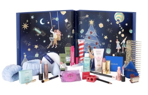 DOUGLAS ADV Adventskalender 2024 Beauty -EXKLUSIV EDITION- Frauen + Mädchen Kosmetik Advent Kalender, 24 Kosmetik Geschenke Wert 140 €, Pflege Frau, Adventkalender Damen