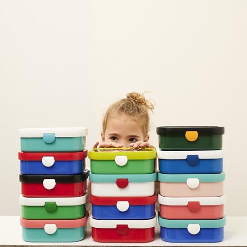 Mepal - Lunchbox Campus - Bento Lunchbox für Kinder - Brotdose mit Bento-Fach & Gabel - Meal Prep Box mit Clip-Verschluss - BPA-frei & Spülmaschinenfest - 750 ml - Stitch