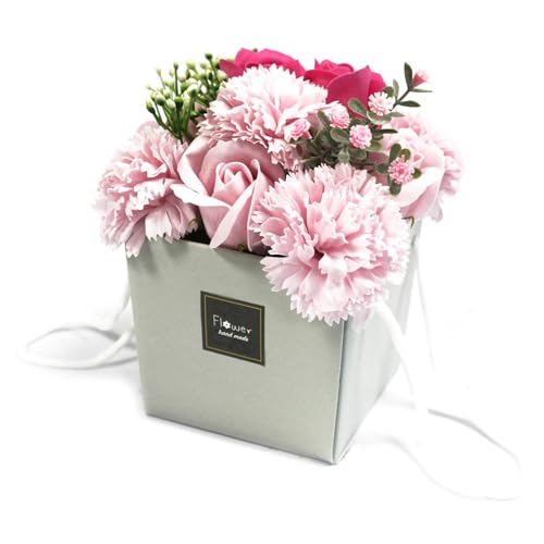 Ancient Wisdom Soap Flower Bouquet - Pink Rose & Carnation