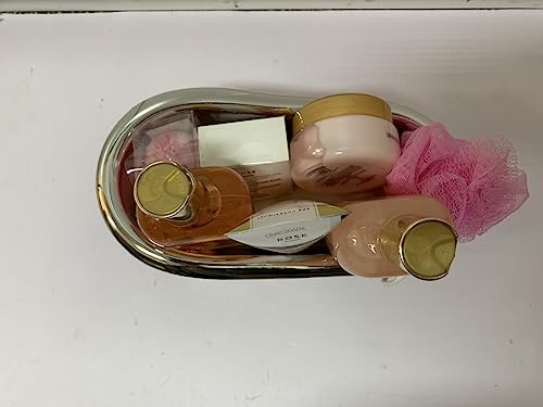 Spa Luxetique Spa Gift Set, Pamper Gifts for Women, 8pcs Rose Bath Gift Set with Body Lotion, Body Butter, Bath Bombs, Bath Gift Sets for Women, Personalised Gifts, Birthday Gifts for Women
