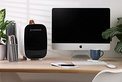 Subcold PRO6 Mini Fridge 6L / 8 Can – Quiet & Energy-Efficient, USB & AC Powered Small Fridges for Bedrooms, Car, Office, Travel | Portable Mini Fridge For Skincare, Beauty, Drinks & Snacks (Black)