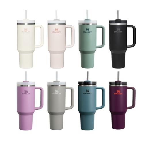 Stanley Quencher H2.0 Flowstate Tumbler 1.2L - Cold For 11 Hours - Iced For 48 Hours - Metal Water Bottle With Straw, Handle And Lid - Dishwasher Safe - Travel Mug For Cold Drinks - Lilac