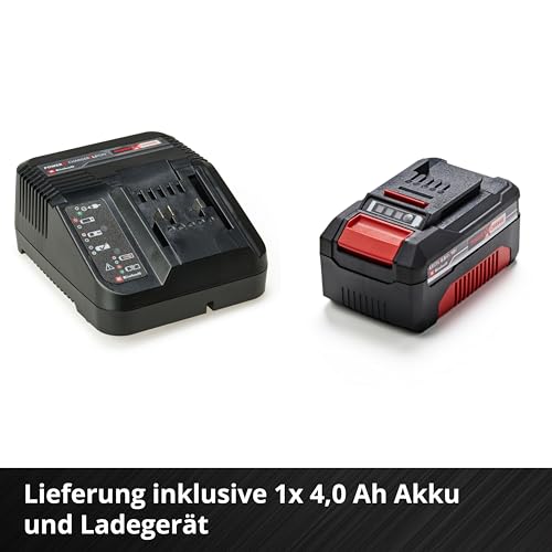 Einhell Akku-Rasenmäher GE-CM 18/33 Li Kit Power X-Change (18 V, 33 cm Schnittbreite, bis 200 m², Brushless, 30L Fangkorb, 25-65 mm Schnitthöhe, inkl. 4,0 Ah Akku + Ladegerät)