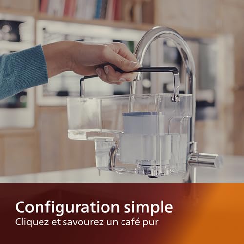 Philips AquaClean Filter, Kalkschutz, natürliche Kalkentfernung, verbesserter Kaffeegeschmack, einfache Installation, bis zu 5.000 Tassen ohne Entkalken, Click&Go-System, 2x Filter im Set (CA6903/22)