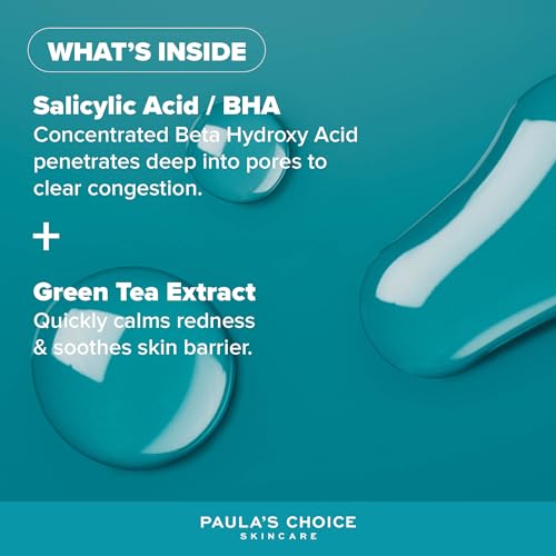 Paula's Choice SKIN PERFECTING 2% BHA Liquid Peeling - Gesichtspeeling mit Salicylsäure - Bekämpft Unreine Haut & Mitesser - Verkleinert Poren Sichtbar - Mischhaut, Fettige & Akne Haut - 30 ml