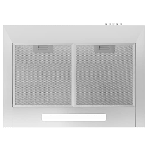CIARRA Cooker Hoods 60cm CBCS6201 Stainless Steel Chimney vent Hood 600mm with Carbon Filters Recirculating Ducting Wall Mounted Kitchen Ventilation Extractor Fan