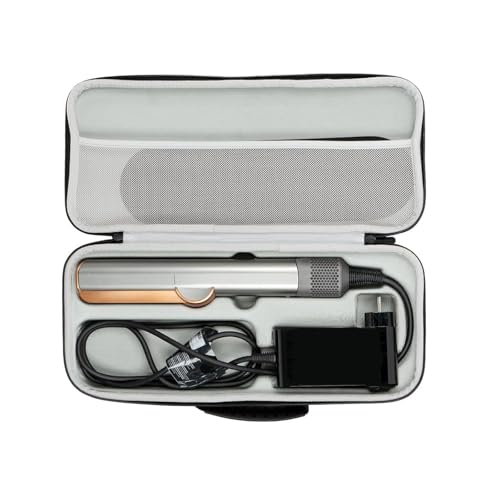 Dokeno Aufbewahrungstasche Kompatibel mit Dyson Airstrait HT01, wasserdichte Tragetasche für Haarglätter, Hartschalen-Reisetasche, Schutztasche für Haartrockner und Glätteisen, Reise-Zubehör