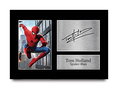 HWC Trading Tom Holland A4 Ungerahmt Signiert Gedruckt Autogramme Bild Druck-Fotoanzeige Geschenk Für Spiderman Filmfans