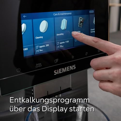 Siemens Entkalkungstabletten TZ80002A, 3 Stück, entfernt Kalkablagerungen und schützt vor Korrosion, Original-Zubehör, passend für Kaffeevollautomaten der EQ Reihe, sowie Einbauvollautomaten