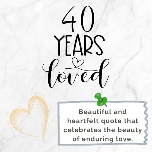 Personalised Ruby (40th) Wedding Anniversary Picture Frame, Handmade Pebble Art Gift, Unique and Meaningful 40th Anniversary Gift for Couple, Ruby Wedding Anniversary Keepsake