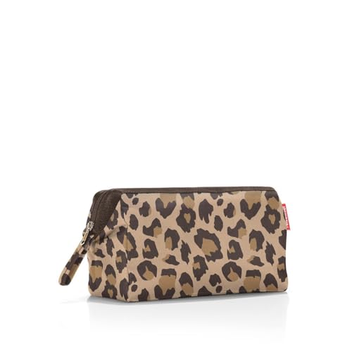 reisenthel travelcosmetic - starke robuste und praktische Reisekosmetiktasche, Handschlaufe, wasserabweisendes Material, Couleur:leo macchiato