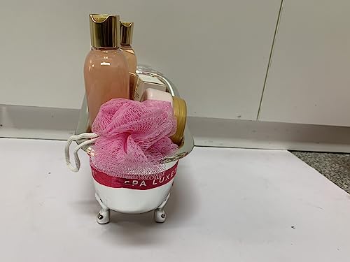 Spa Luxetique Spa Gift Set, Pamper Gifts for Women, 8pcs Rose Bath Gift Set with Body Lotion, Body Butter, Bath Bombs, Bath Gift Sets for Women, Personalised Gifts, Birthday Gifts for Women