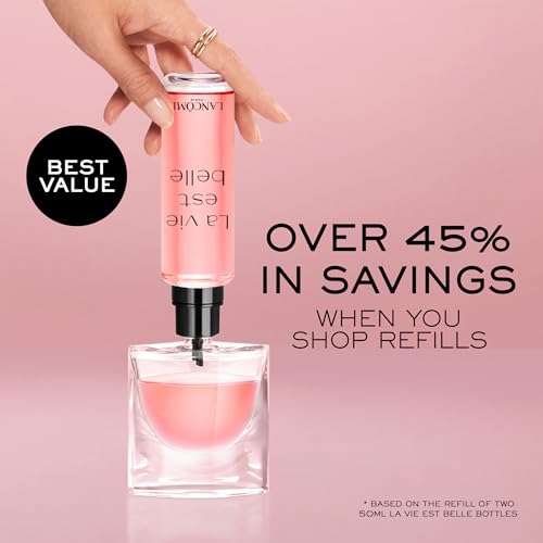 Lancôme La Vie est Belle Eau de Parfum, floraler Duft für Damen mit Iris, Patchouli und Vanille-Akkord, nachfüllbarer Flakon