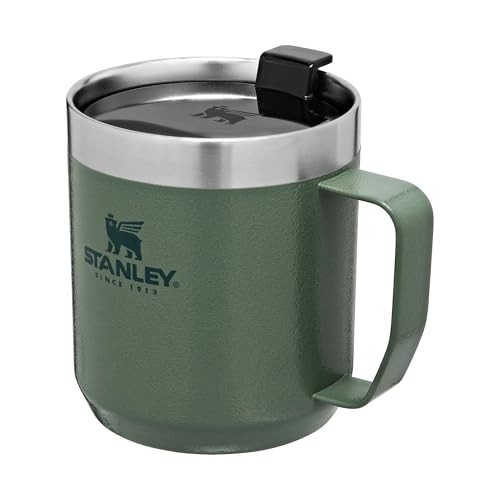 Stanley Classic Legendary Camp Mug Thermobecher 354 ml - Hält 1.5 Stunden Heiß - 3 Stunden Kalt - BPA-Frei - Spülmaschinenfest - Edelstahl Kaffeebecher To Go - Green