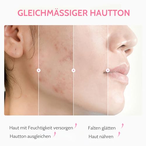 Shefave Sakura Gesichtspflege Set Damen, Skincare Set mit Reiniger, Serum, Creme, Augenserum, Gesichtsbürste, Handtuch, Schlafmaske, Skin Care Adventskalender, Beauty Set Teenager Mädchen